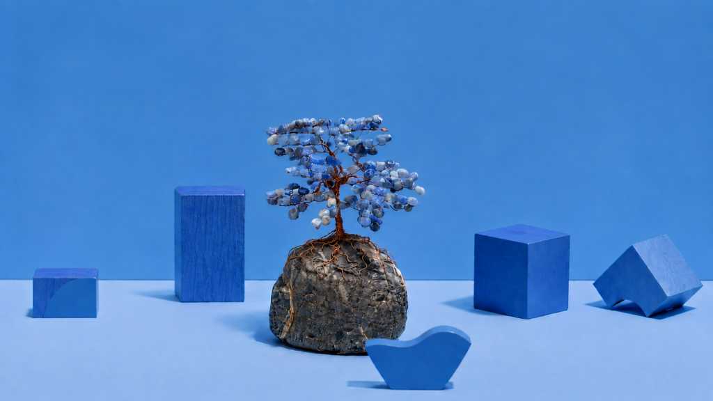 Arbre de vie — Agate bleue